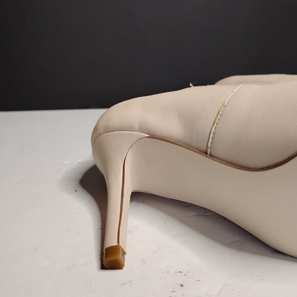 Ventura Cinderella Of Boston Cream Tan Pump Heels Pointed Toe Size 3M - Picture 12 of 14